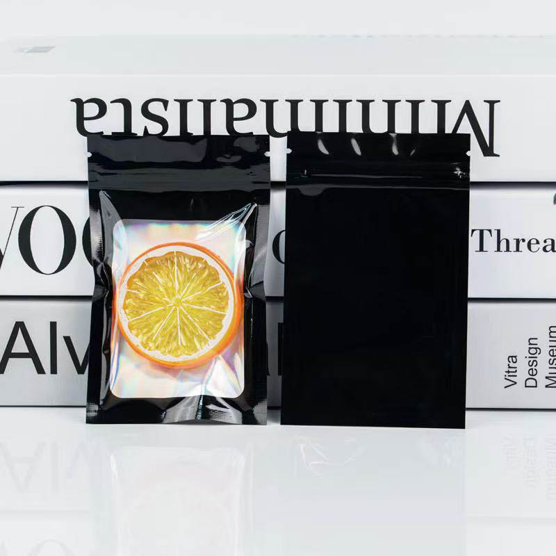 Fiasrel 50pcs Laser single-color self-sealing jewelry bag