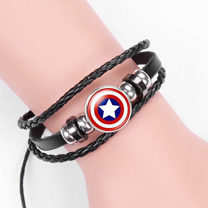 Fiasrel Marvel Heroes Glow-in-the-dark Bracelet PU Leather Night Lights Bracelets