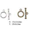 Fiasrel 10pcs Alloy OT Toggle Clasp for Beaded Necklace Bracelet Jewelry Making