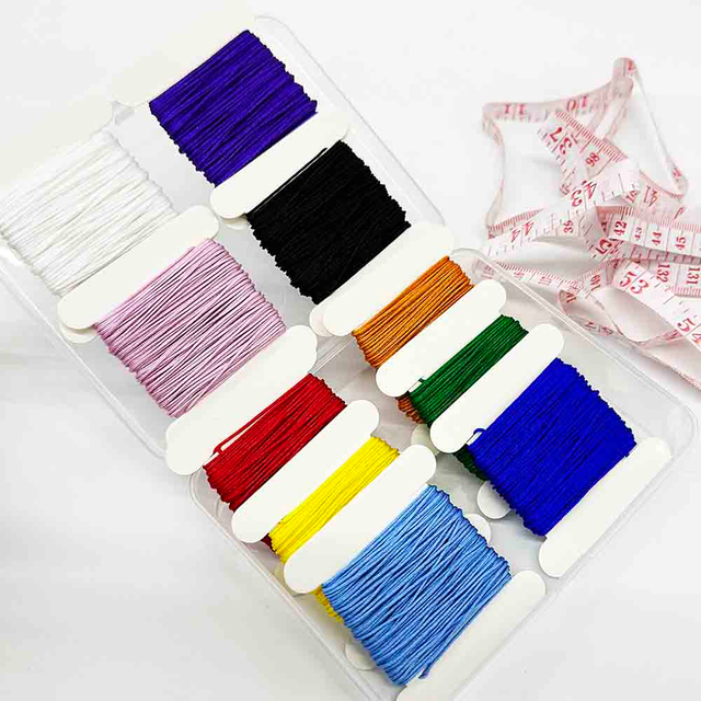 Fiasrel No.72 0.8mm 10pcs/set Normal Color Nylon Cord Beading Thread Braided Rope String for Jewelry Making DIY Craft