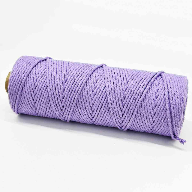 Fiasrel 2mm 23rolls 110yards/roll Cotton Rope Macrame Cord Yarn Kit
