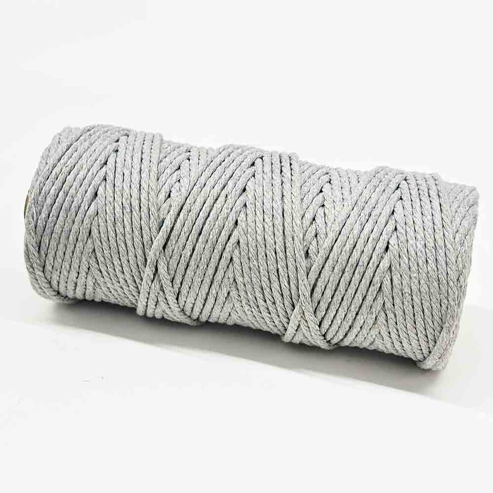 Fiasrel 3mm 110Yards Twisted Cotton String Rope Macrame Twine Cord