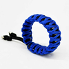 Fiasrel Woven Adjustable Knit Blue Color Survival Paracord Bracelet