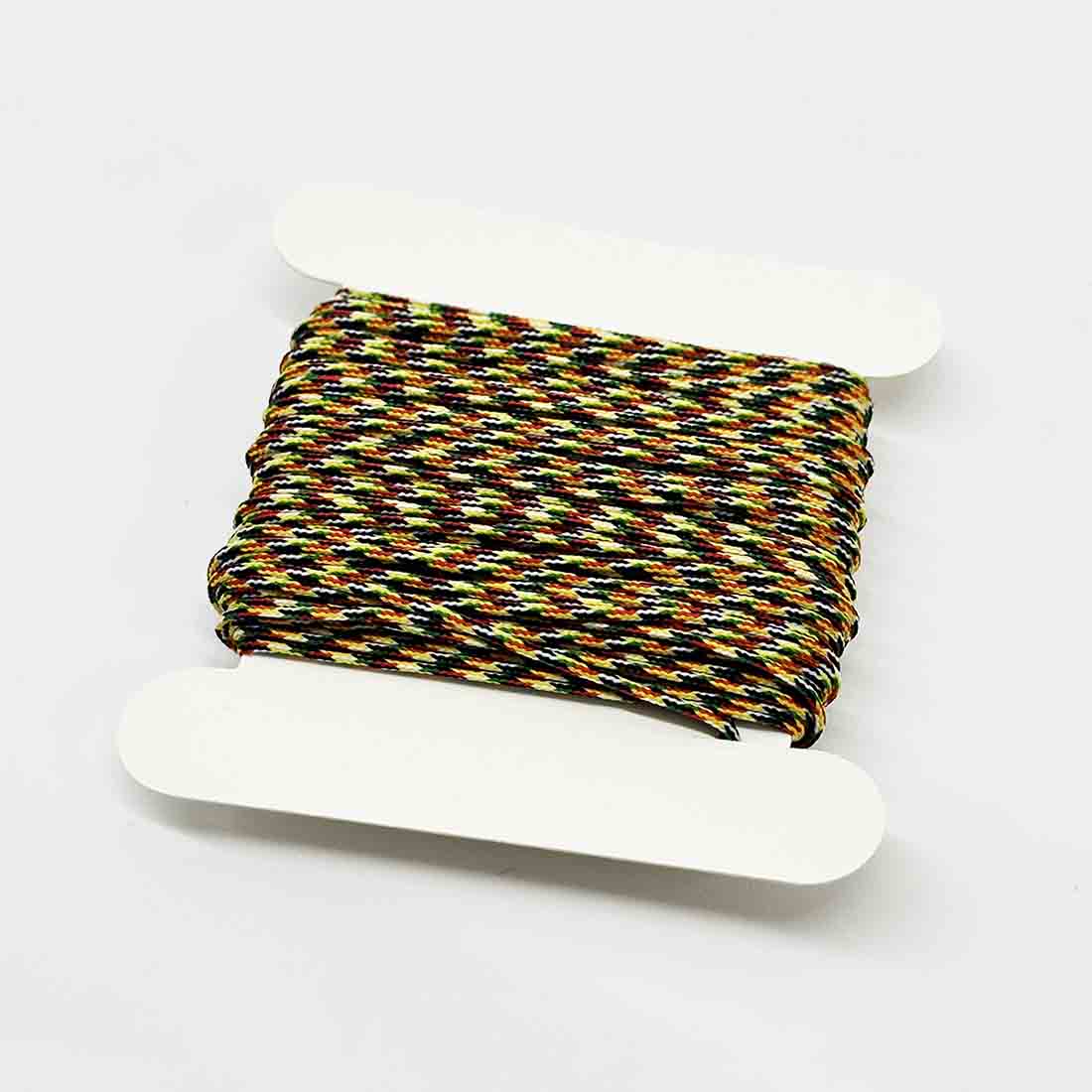 Fiasrel 20yards Colorful Nylon Gold Thread Decorative Twisted Round Rope for DIY Jewelry Making Woven Bracelet