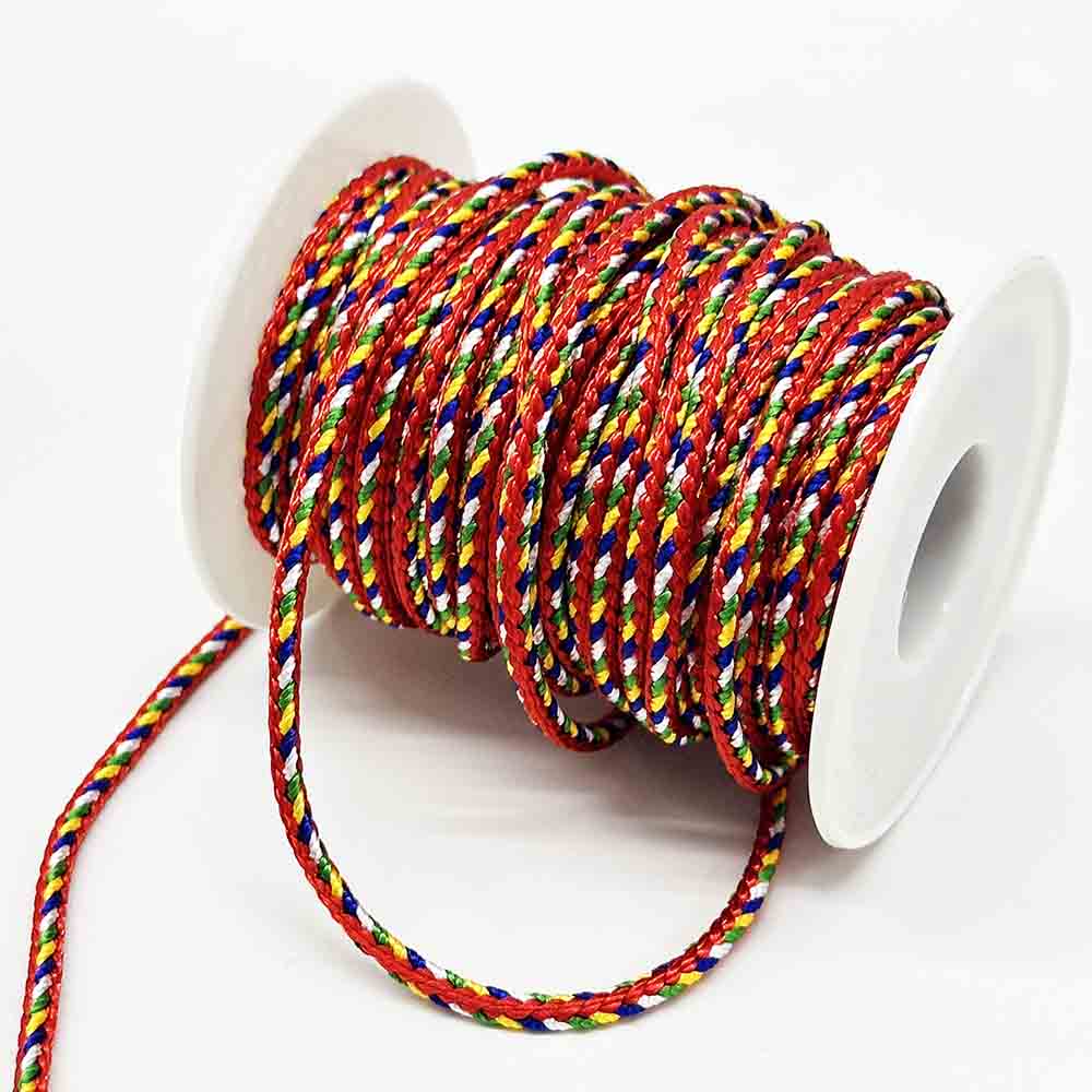 Fiasrel 1.5mm 2mm 2.5mm DIY Five-color Thread String for Bracelet Necklace Making