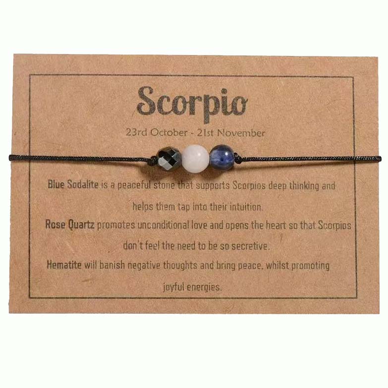 Fiasrel 8mm Crystal Stone Beads Bracelet Birthday Gift Fashion Combined Opal Amethyst Horoscope 12 Zodiac Bracelets