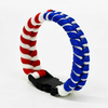 Fiasrel 3 Color Braided Woven Cross Survival Paracord Bracelet