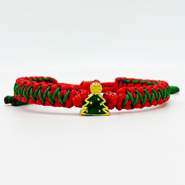 Fiasrel Christmas Gift Bracelet Lucky Rope Holiday Gift Charm Bracelet