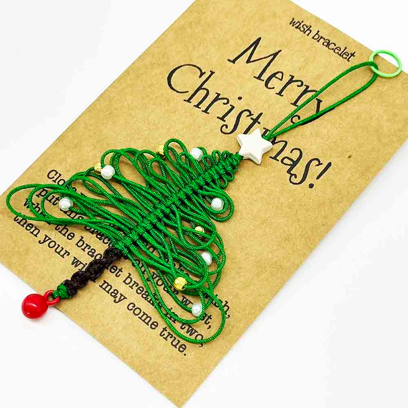 Fiasrel Macrame Hanging Woven Christmas Tree Ornament Handicraft Gift