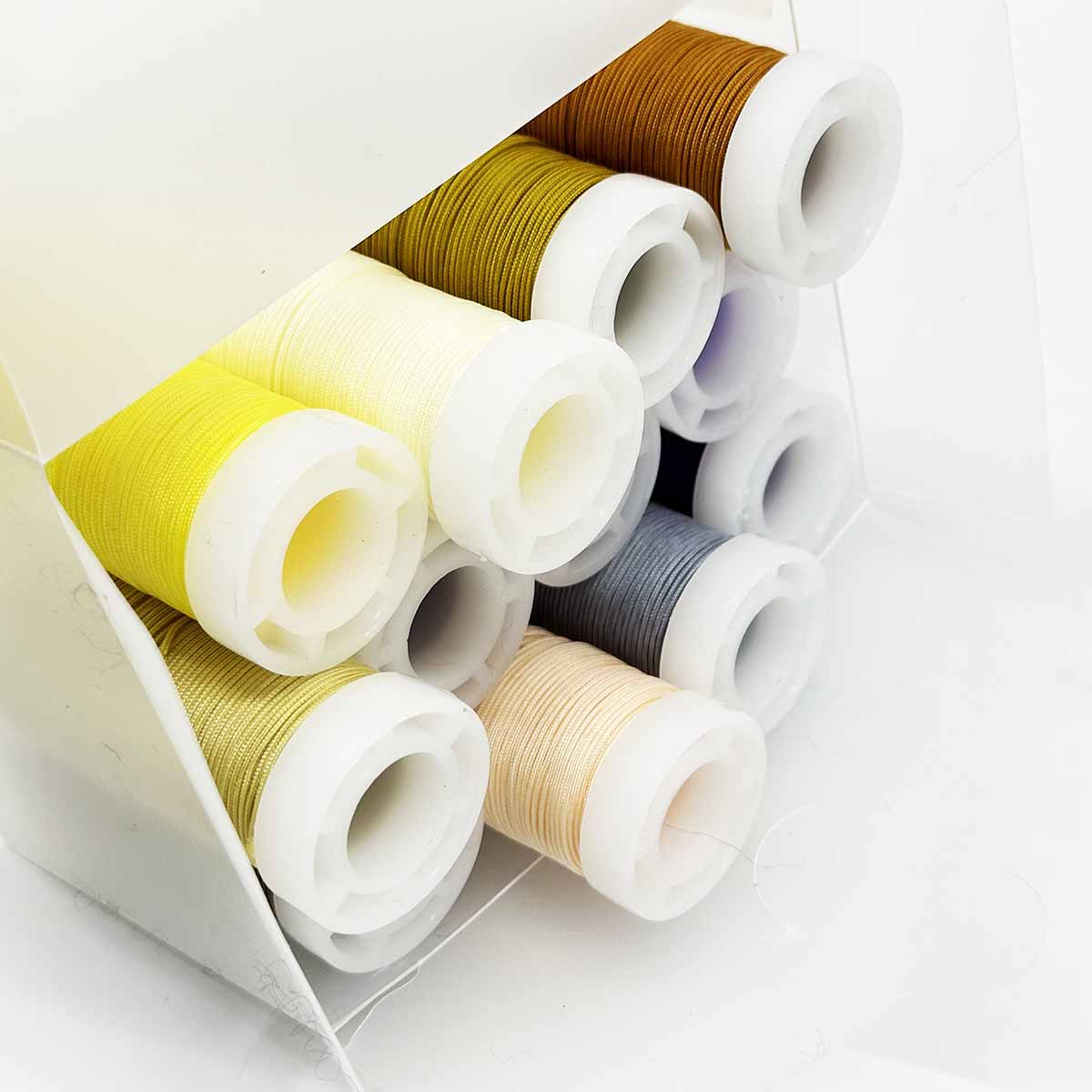 Fiasrel No.72 0.8mm 12rolls/set Deep Color Series Handmade DIY Bracelets Jewelry Jade Thread