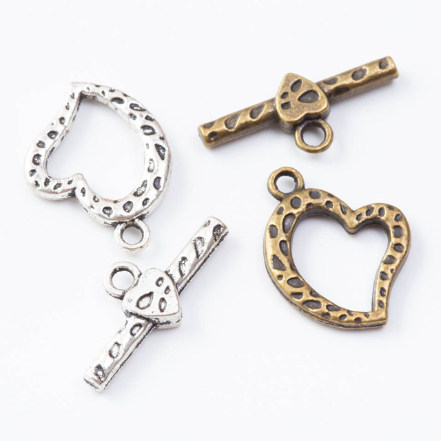 Fiasrel 10pcs DIY Accessories Retro zinc alloy OT connector Clasp