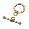 Fiasrel 10pcs Round Connector Lock Clasp Alloy Chain End Necklace OT Clasps
