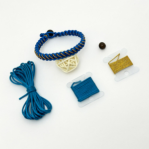 Fashion Blue and Gold Rope Friendship Making Jewelry Bracelet Thread