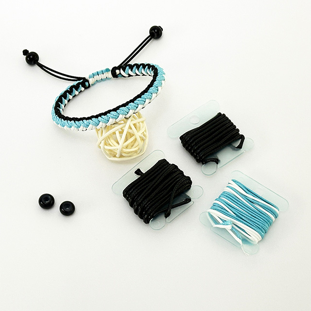 Round Wax Threads Jewelry DIY Handmade Bracelet Polyester Waxed Thread
