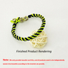 DIY Handmade Green Black Corn Knot Thread for Making Bracelet