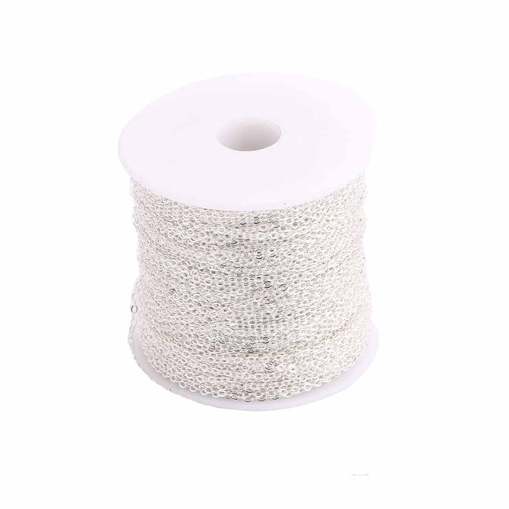Fiasrel 2 Meters/lot O Oval Link Chains Necklace DIY Jewelry Making Findings Accessories