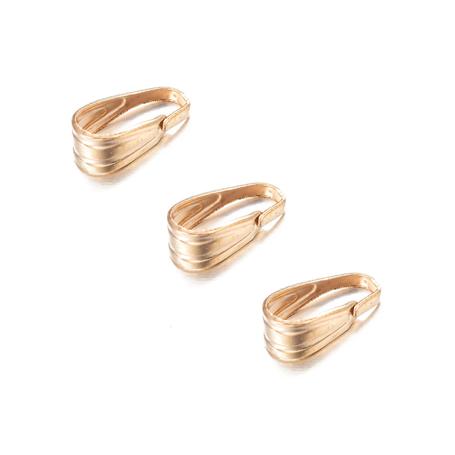 Fiasrel 100pcs Golden Melon Seeds Buckle Silver Bronze Pendant Buckle for Bracelet Necklace Jewelry Accessories