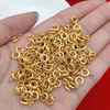 Fiasrel 10/50pcs Jewelry Bulk Making Brass Spring Ring Clasp
