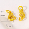 Fiasrel 10pcs Sargent Fishtail Buckle Head Dragon Phoenix Buckle Accessories DIY Bracelet Necklace Pendant Connection