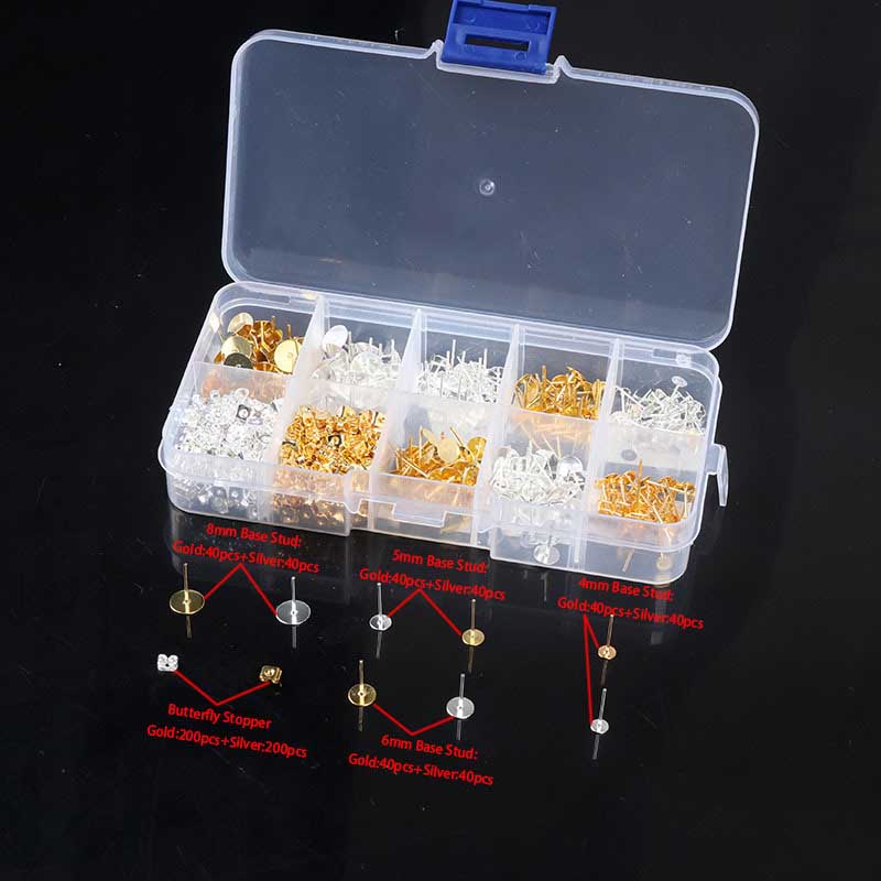 Fiasrel Jewelry Making Supplies Kit Horse Clip Clasp Lobster Clasp Open Jump Rings for DIY Jewelry Making Accessories