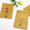 Fiasrel 20/50/100pcs Mother Daughter Bracelet Cards