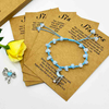 Fiasrel 20/50/100pcs Necklace Display Cards Bracelet Kraft Paper Card Jewelry Cards