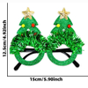 Fiasrel Christmas Glasses Glitter Holiday Party Glasses Frame Christmas Decoration Eyeglasses