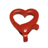 Fiasrel 10/50pcs Heart Shaped Lobster Claw Clasps Lanyard Snap Clip Hooks DIY Keychain Fastener Accessories