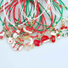 Fiasrel Fashion Jewelry Christmas Alloy Pendant Bracelets Handmade Adjustable Bracelets
