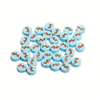 Fiasrel 100pcs Christmas Soft Pottery Beads Santa Claus Snowman DIY Beaded Material Cartoon Jewelry Decorative Accessories