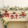 Fiasrel 1/4pcs Christmas Decorations Tree Hanging Gift Santa Elk Snowman Decoration Gift