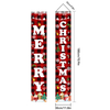 Fiasrel Christmas Couplet Holiday Party Porch Flags Merry Christmas Decorative Couplet Curtain Banner