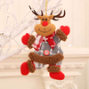 Fiasrel 1/4pcs Christmas Tree Accessories Dancing Old Man Snowman Deer Bear Cloth Puppet Christmas Decorations Gift