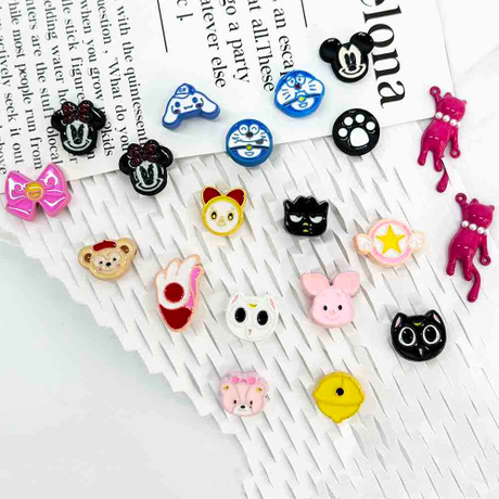 Fiasrel DIY Accessory Kitty Loose Focal Beads Cartoon Animal Shape Beads