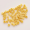 Fiasrel 50pcs Gold-filled Loose Beads Accessories DIY Handmade Triangle Bracelet Beaded Spacer for Jewelry Making