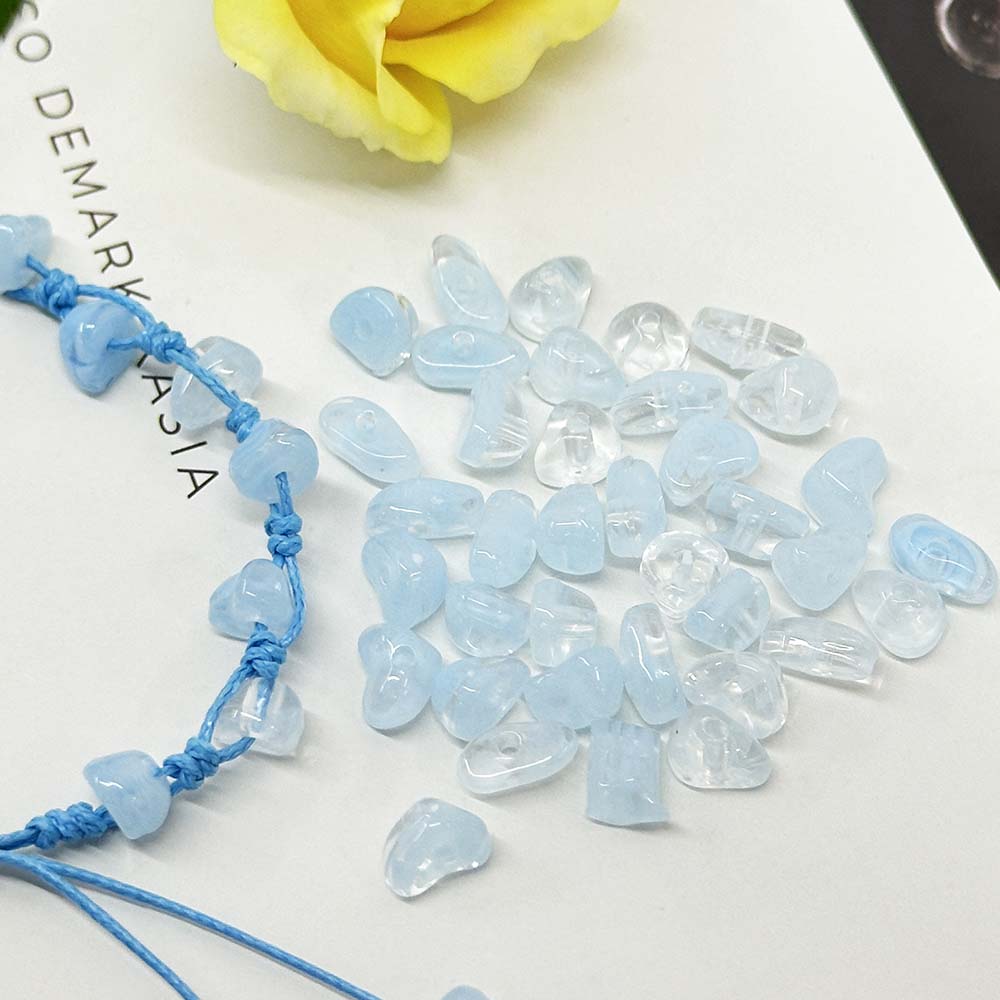 Fiasrel 100pcs Fashion Jewelry Pendants Charms Colored Acrylic Loose Beads