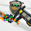 Fiasrel 50/100/200 Mixed Color Halloween Acrylic Pony Beads for DIY Jewelry Bracelets Necklaces Earrings Hair Braids Dreadlocks Festive Decorations