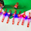Fiasrel 10pcs LED Fashing Christmas Plastic Party Slap Bracelet Christmas Party Gift Slap Wristband for Game Rewards Christmas Decoration Gift Christmas Snowman Santa Claus Elements