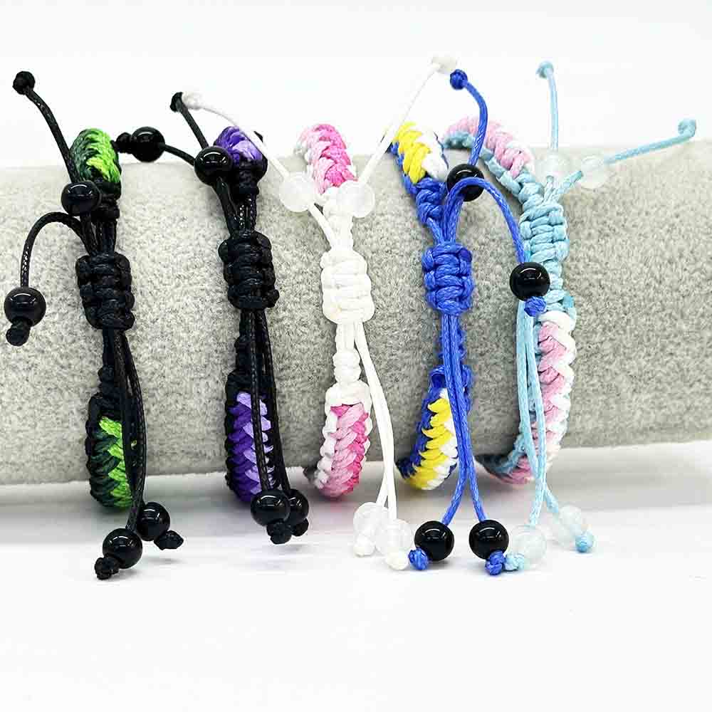 Fiasrel Hand Woven Braided Adjustable Intertwined Bracelets