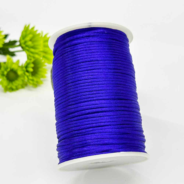 Fiasrel 105Yards 1.5mm 2.0mm 2.5mm Chinese Knotting Cord Braided Macrame Thread Beading String for Bracelets Chinese Knotting Sewing Braided Necklace Lanyard Macrame Keychain Craft