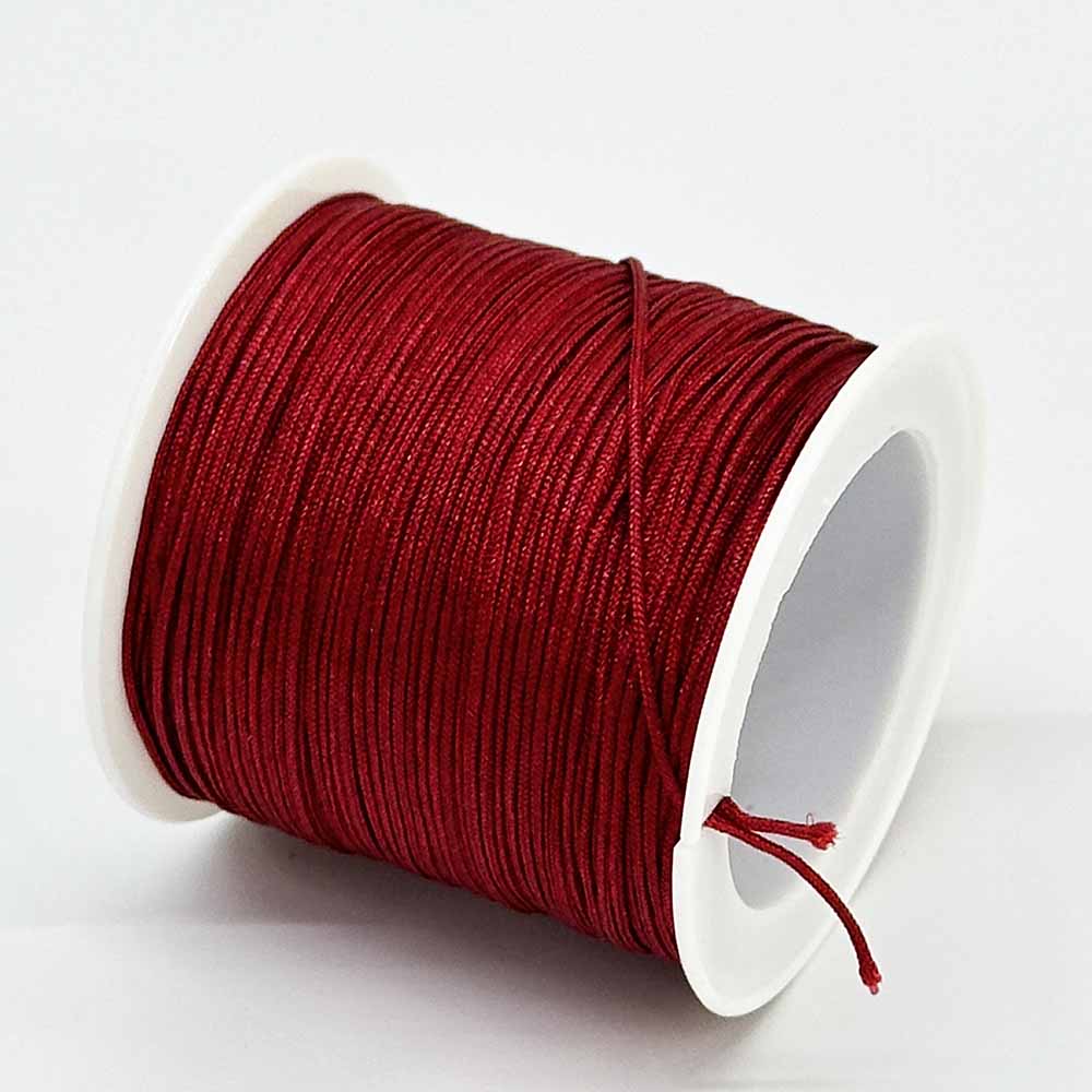 Fiasrel 52pcs 72 0.8mm Jade Rope Cord Nylon Thread for DIY Jewelry Making Woven Bracelet Necklace