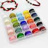 Fiasrel No.72 0.8mm 25 Mixed Colors Nylon Chinese Knot Macrame Cord Rope Non-elastic Jade Thread for DIY Jewelry Making Handmade Bracelets Necklaces Jewelry Accessories