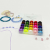 Fiasrel 25 Mixed Colors/Set Flat Elastic Thread String Elastic Crystal Beading Cord for DIY Jewelry Making Necklace Bracelet