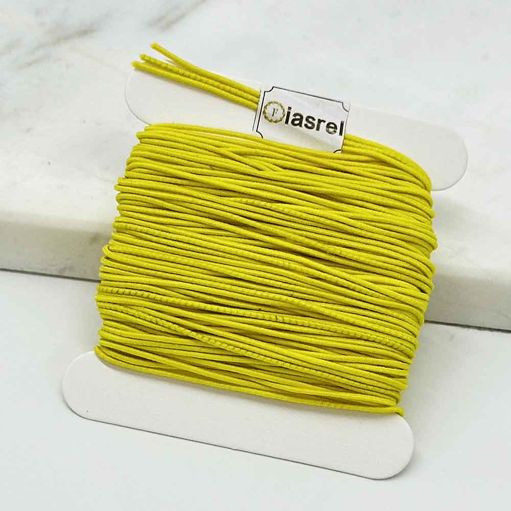 Fiasrel 1Set 21rolls Mixed Color 1mm Elastic Core String Elastic Beading Thread for Stretch Bracelet Necklaces, Jewelry Making