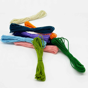 Fiasrel 1.0mm Polyester Braided Rope Cord Twisted Macrame Cotton Thread String for DIY Crafts Home Textile Wedding Decorative Supplies