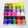 Fiasrel 30pcs 30 Color 1.5mm Rattail Satin Macrame Nylon Silk Cord Braided Jewelry String Thread for DIY Jewelry Making Craft Supplies