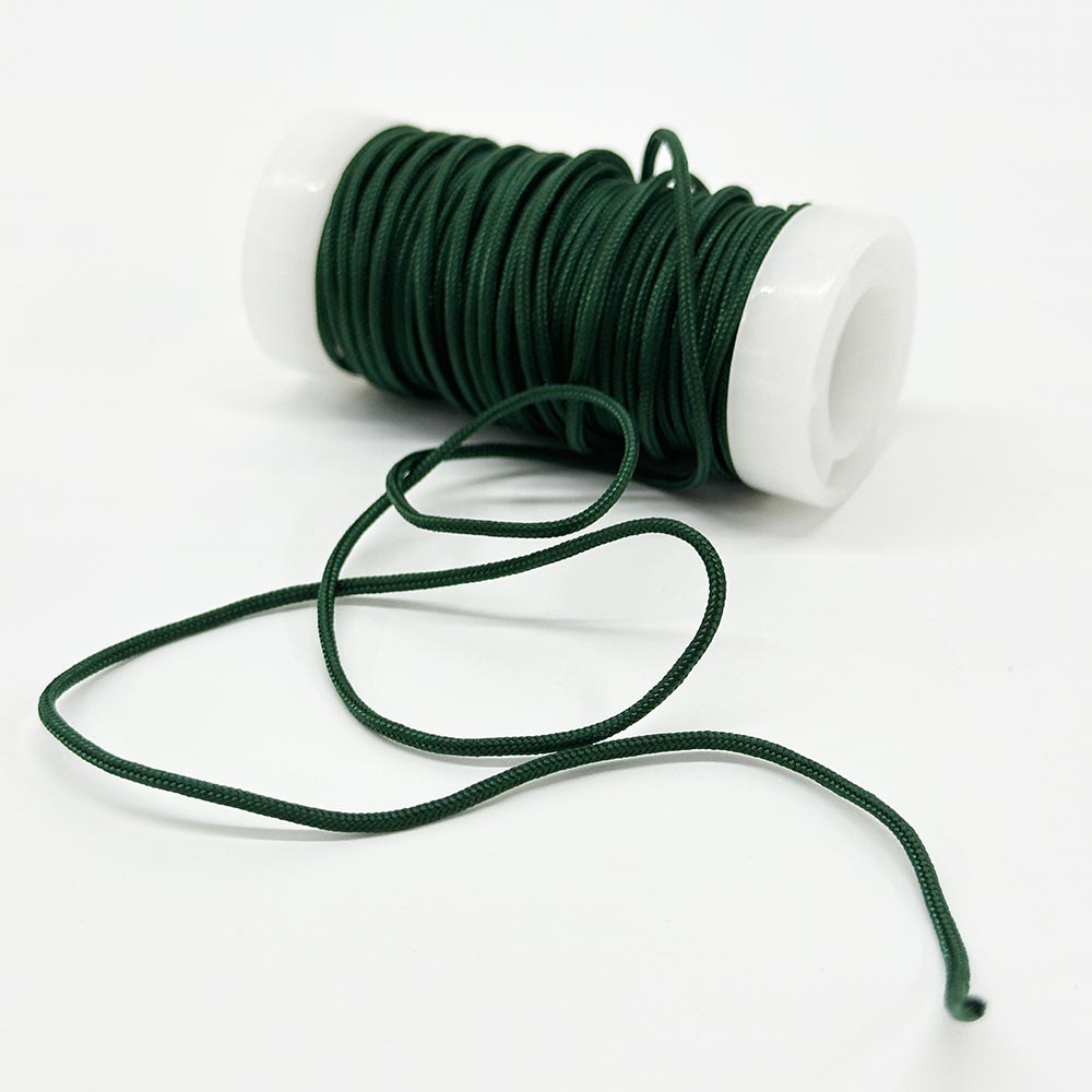 Fiasrel 1.0mm 1.5mm Nylon Thread Cord Handwoven Rope Soft Satin Rattail Silk Macrame Chinese Knot String for DIY Beading Jewelry Making Craft Supplies