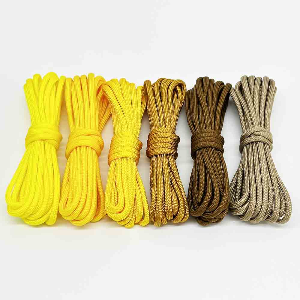 Fiasrel 6pcs Jewelry Bracelet Making Kit: 4mm 7-Core Paracord Rope for Outdoor Activities Crafts Lanyard Dog Collar Supplies