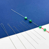 Fiasrel Large Big Eye Stainless Steel Needle Collapsible Embroidery Bead Needle Thread Sewing Beading Needles