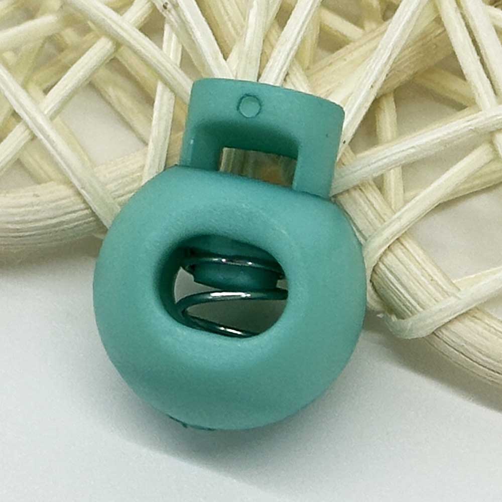 Fiasrel 10/50pcs MIxed Color Plastic Round Cord Locks Single Hole Toggle Spring Stopper for Paracord Elastic Shoelace Drawstring Bags Glove Clips